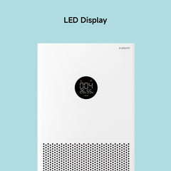 Xiaomi Smart Air Purifier 4 Lite with 75m² Coverage, App/Voice Control, Suitable For Large Room, 360 m³/h PCADR, Oled Touch Screen Display - Mi Home App, Works With Alexa - White