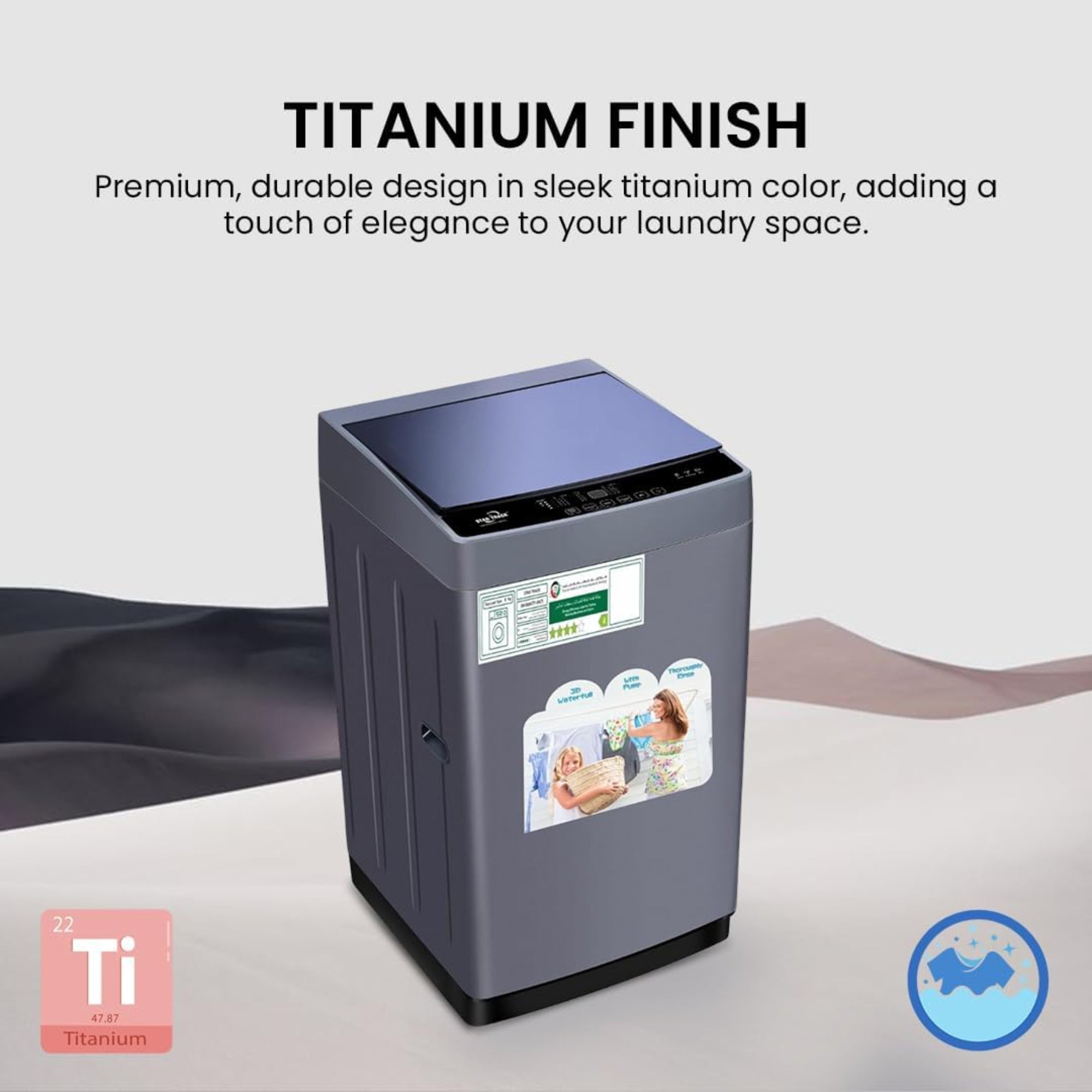 Star Track 8KG Top Load Fully Automatic Washing Machine with Inverter Technology & Digital Control SW-800ATT1-SK(T) (GRAY)