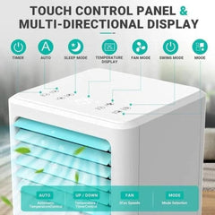 Dalmo 3-in-1 Portable Air Conditioner 9000BTU – Cooling Dehumidifier Fan Mode Digital Control Casters