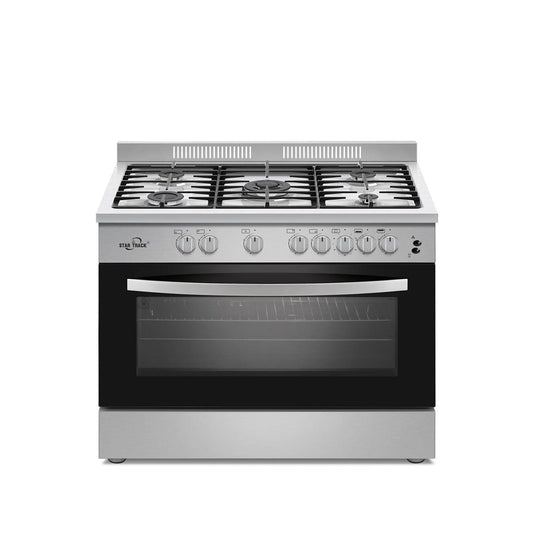 Star Track Freestanding Gas Cooker 90x60cm 5 Burners Full Safety Rotisserie Auto Ignition SG-KL9060-HI