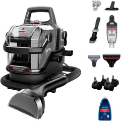 BISSELL SpotClean Pro Turbo Portable Carpet & Upholstery Cleaner 17000Pa SmartMix Technology Dual Cleaning Modes 3911K