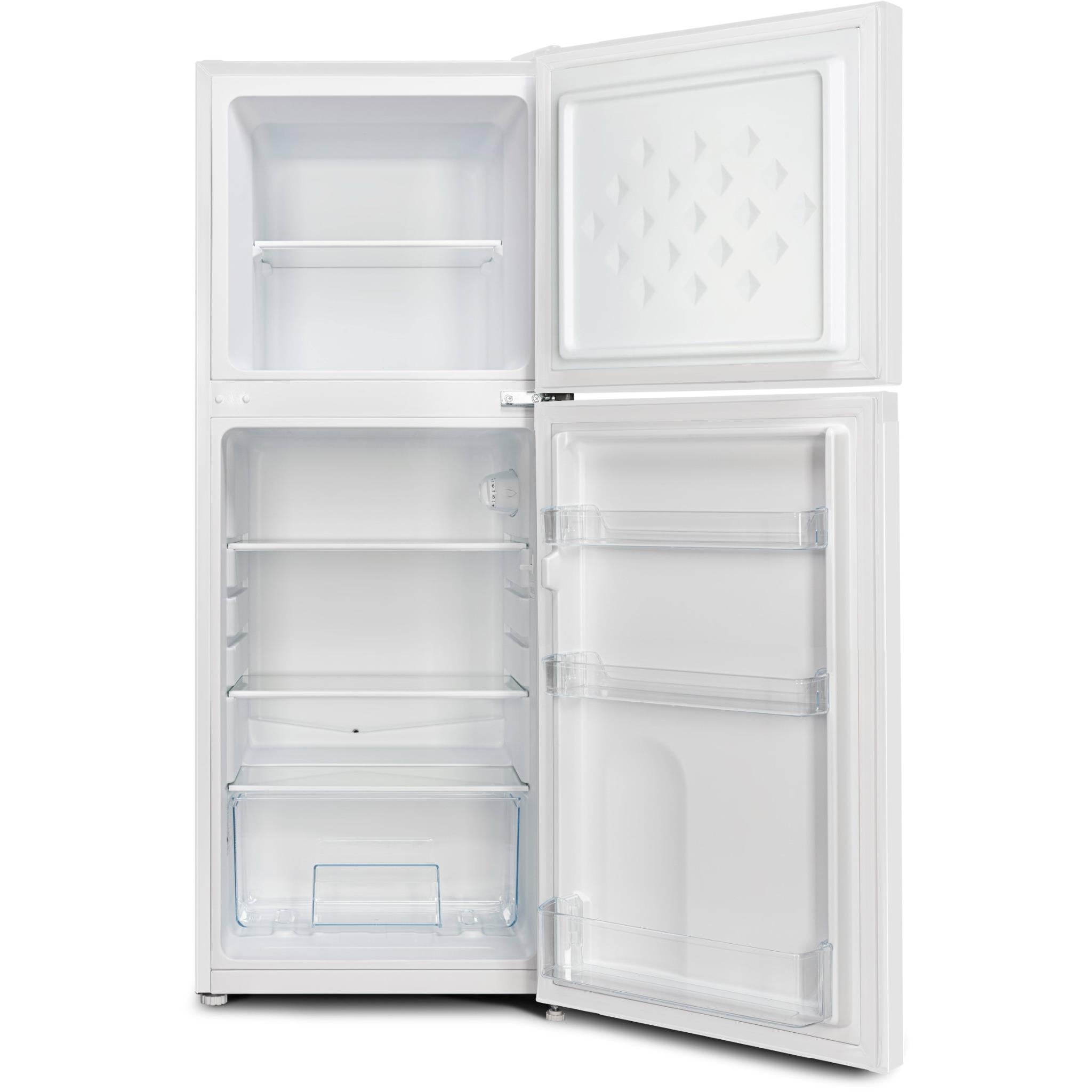 CHiQ 118L Two Door Bar Fridge – Separate Freezer LED Light Reversible Door CTM118DW (White)