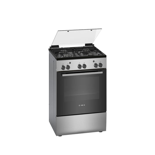 Bosch Series 2 Freestanding Gas Cooker 60×60cm 4 Burners & 71 L Oven HGA120B51M