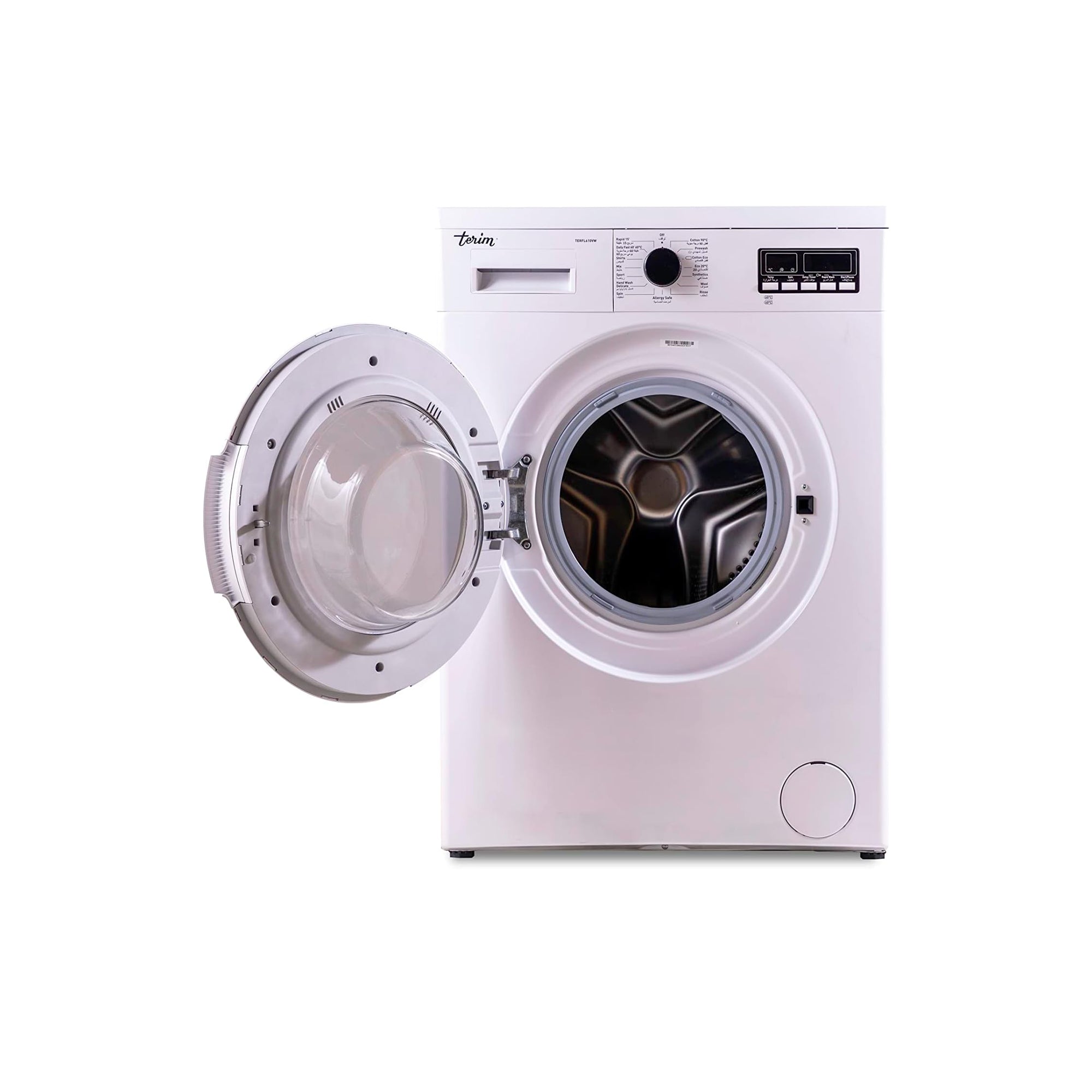 Terim Front Load Washing Machine 6kg 15 Programs 1000 RPM TERFL610VW