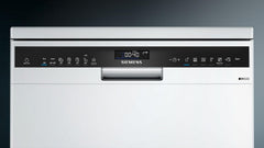 Siemens iQ500 60 cm Home Connect Freestanding Dishwasher With 14 Place Settings, German Engineered, White, SN25HW76MM