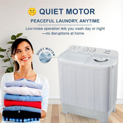Star Track 7KG Twin Tub Semi-Automatic Washing Machine with Spin Dryer & Lint Filter – SW-700W1TK (WHITE)