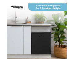 Bompani BR110N Single Door Refrigerator, 76L Net, Black