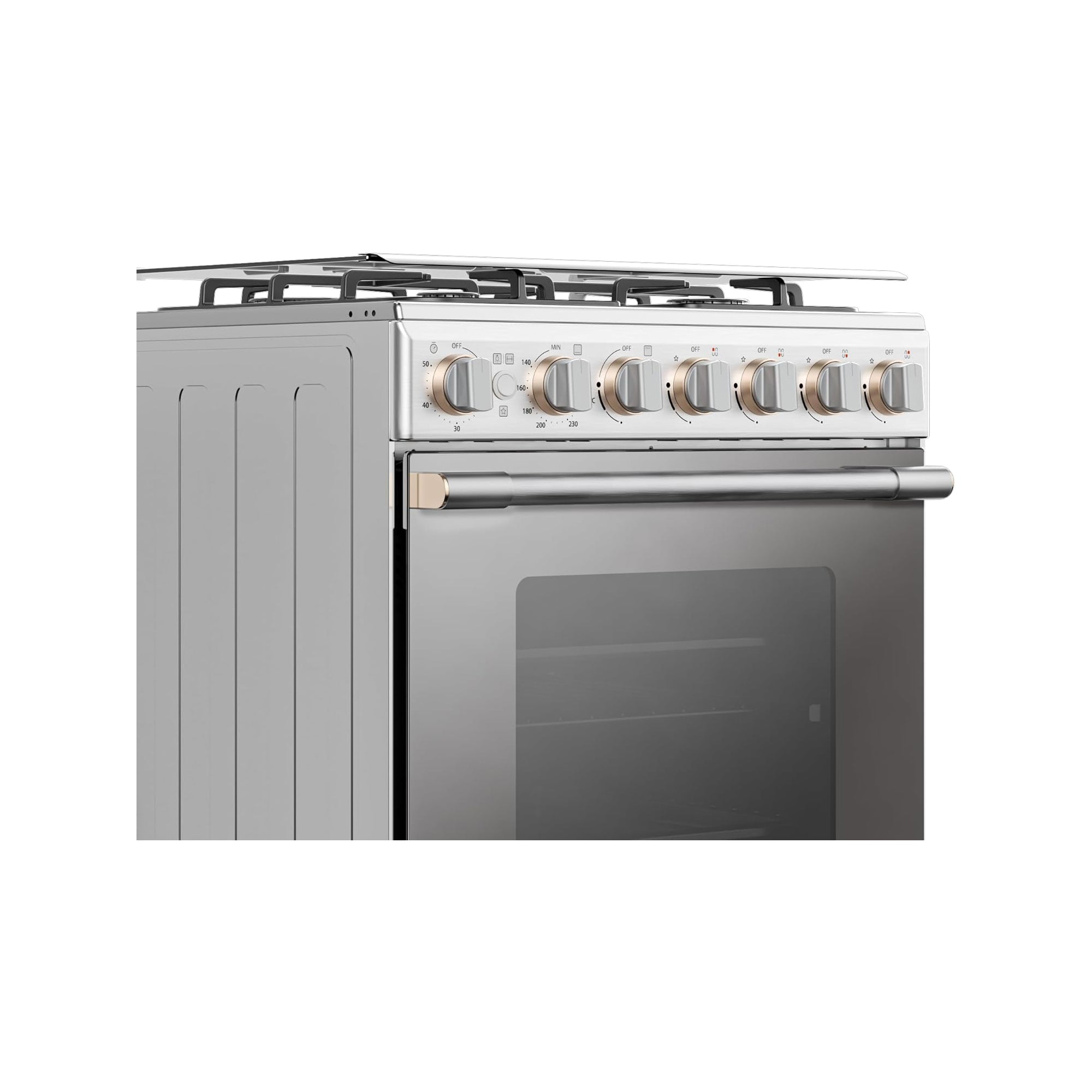 Toshiba Freestanding Gas Cooker 60x60cm 4 Burners Auto Ignition RB2-60G4GE (Stainless Steel)