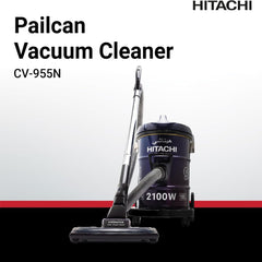 Hitachi Drum Vacuum Cleaner 2100W 18L Aero Power Brush Blower Function Washable Filter CV955NBLGCM