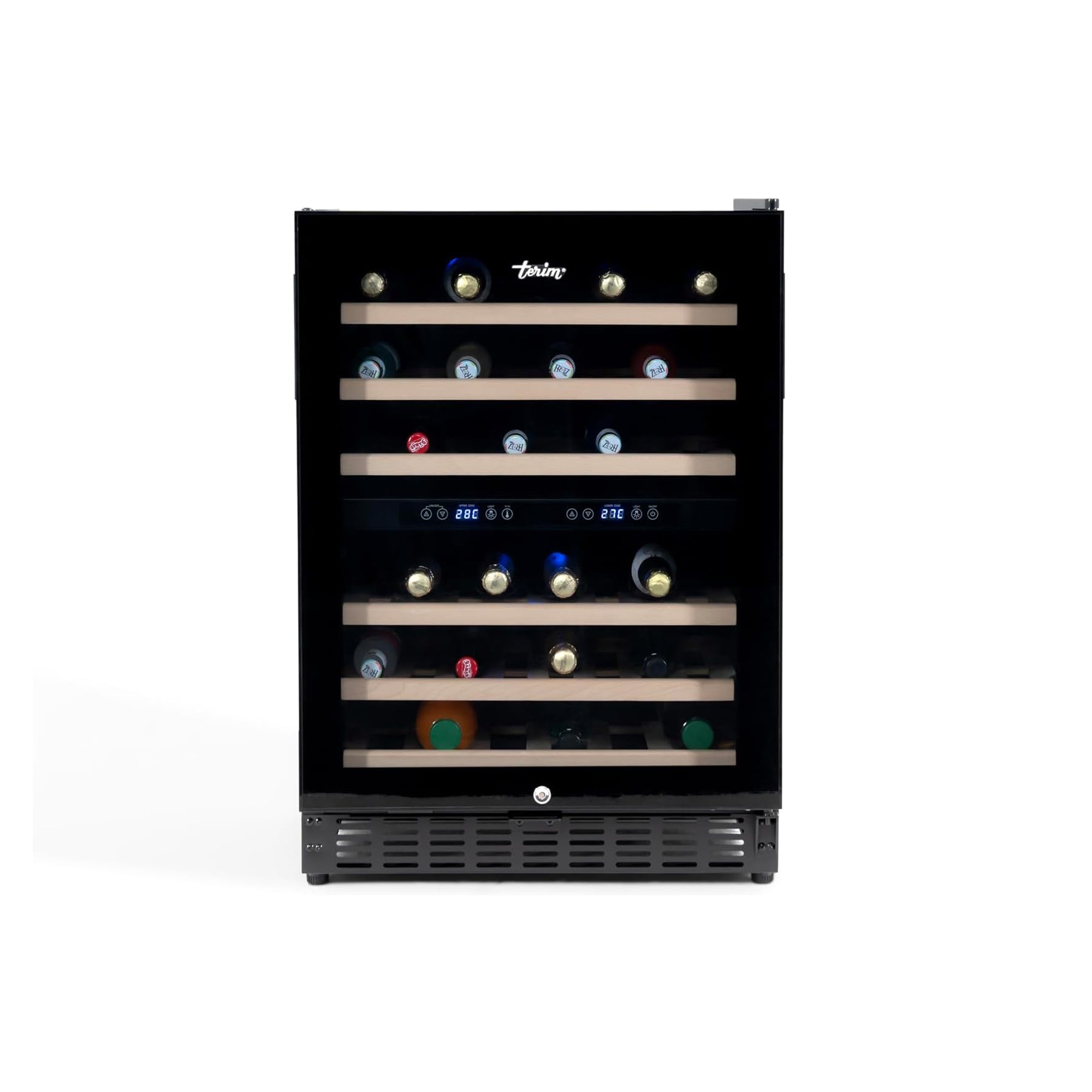Terim Beverage Cooler 150L – 46 Bottles, Dual Zone Glass Door TERBC50DZ