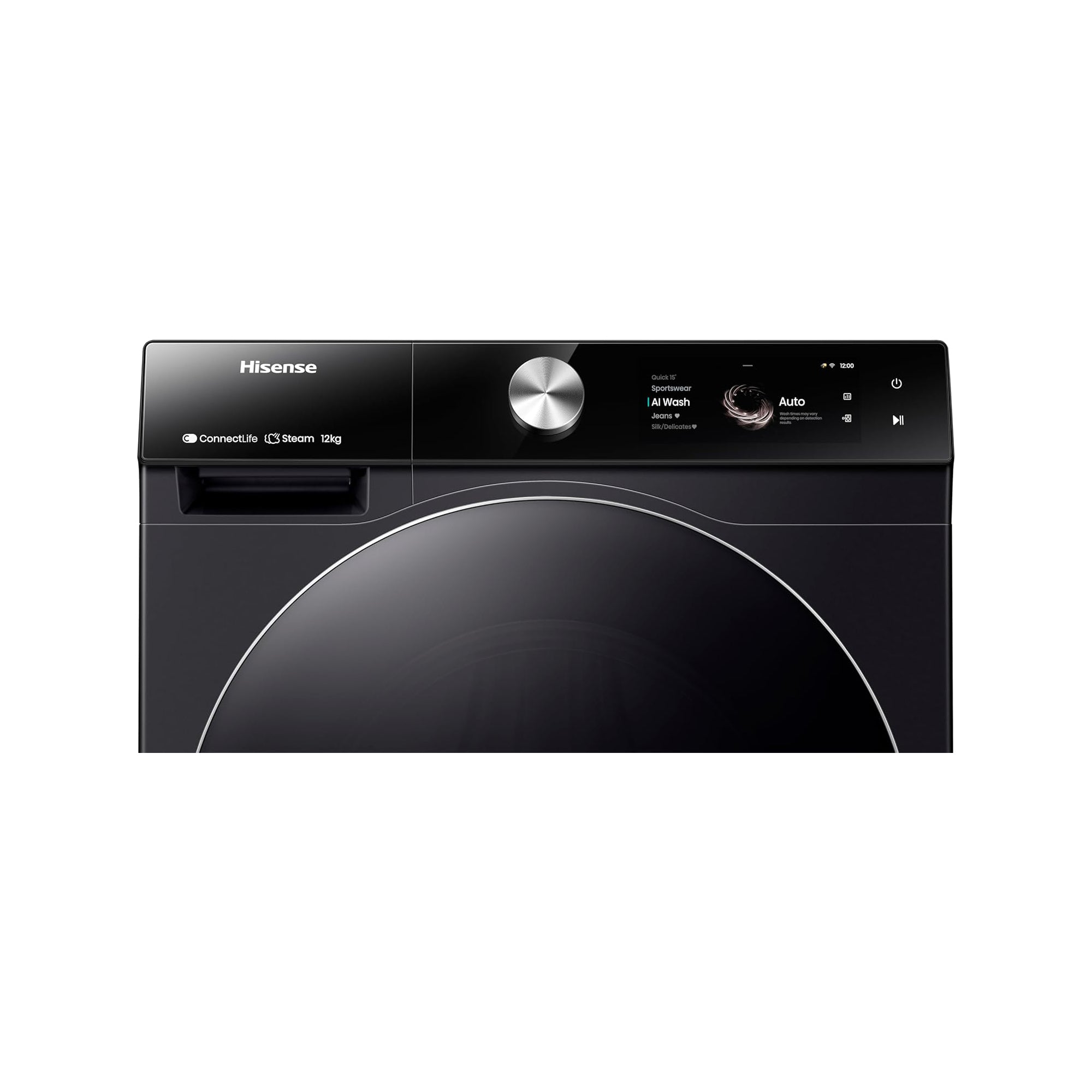 Hisense 12 kg Front Load Washing Machine – 1400 RPM Inverter Motor Smart WiFi Auto Dose WF7S1247BB