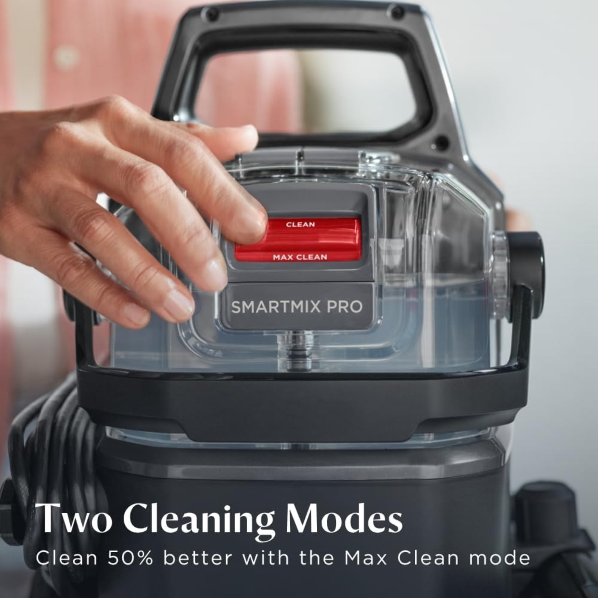 BISSELL SpotClean Pro Turbo Portable Carpet & Upholstery Cleaner 17000Pa SmartMix Technology Dual Cleaning Modes 3911K