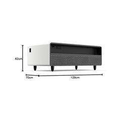 Star Track 135L Smart Table Refrigerator with Bluetooth Speaker Wireless Charging & LED Control ST-TMT-135L (BLACK)