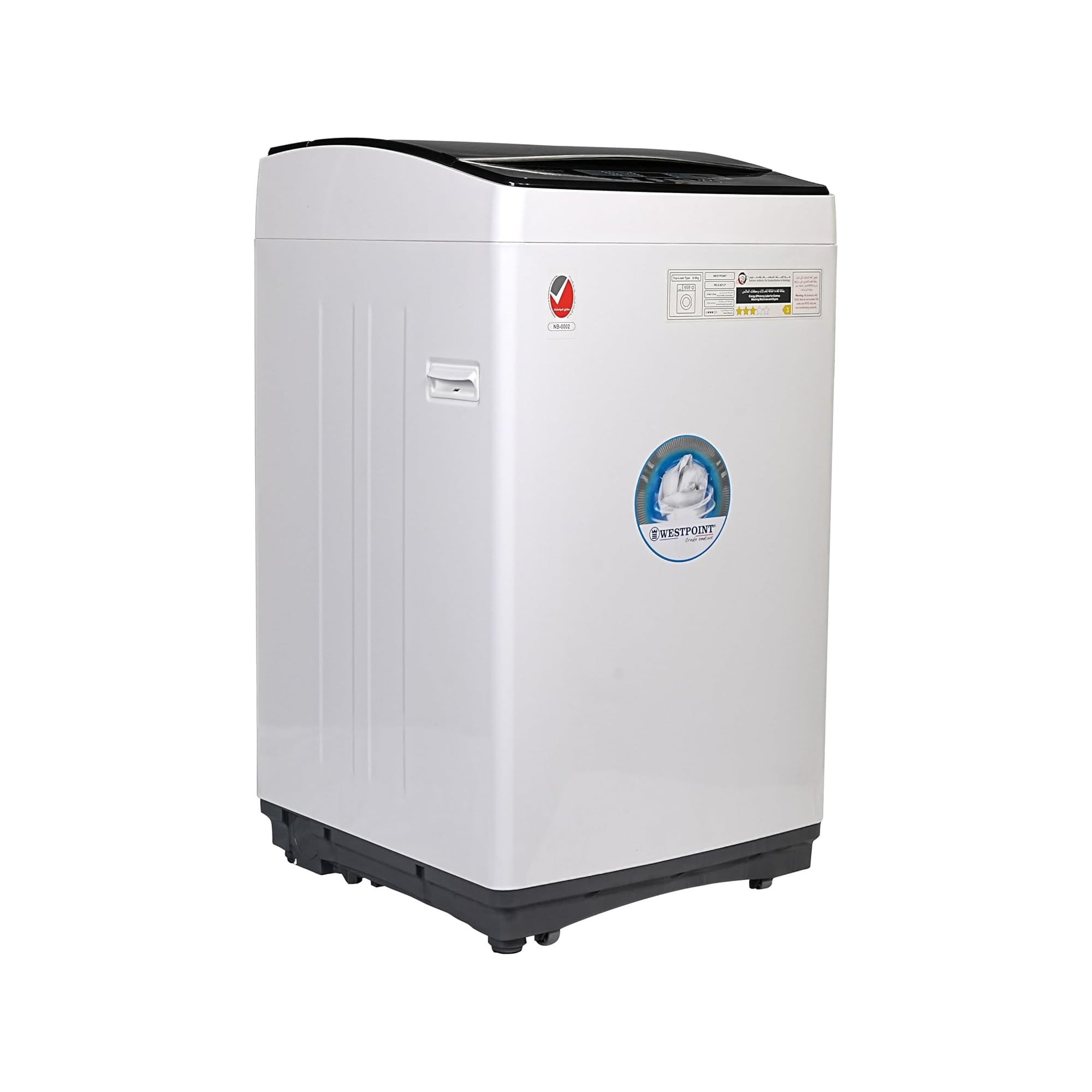 Westpoint Top Load Washing Machine 8KG – Fully Automatic 9 Programs LED Display WLX-821P