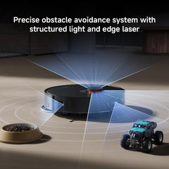 Xiaomi X20 Max Robot Vacuum and Mop, Self-Drying, Auto Mop Washing, 8000Pa Suction, Self-Emptying, Structured light and edge laser obstacle avoidance,Edge cleaning