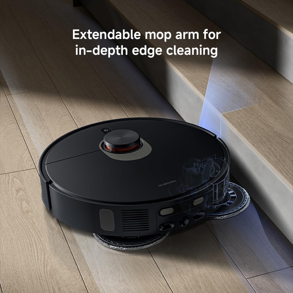 Xiaomi X20 Max Robot Vacuum and Mop, Self-Drying, Auto Mop Washing, 8000Pa Suction, Self-Emptying, Structured light and edge laser obstacle avoidance,Edge cleaning