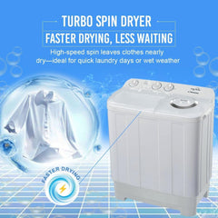 Star Track 7KG Twin Tub Semi-Automatic Washing Machine with Spin Dryer & Lint Filter – SW-700W1TK (WHITE)