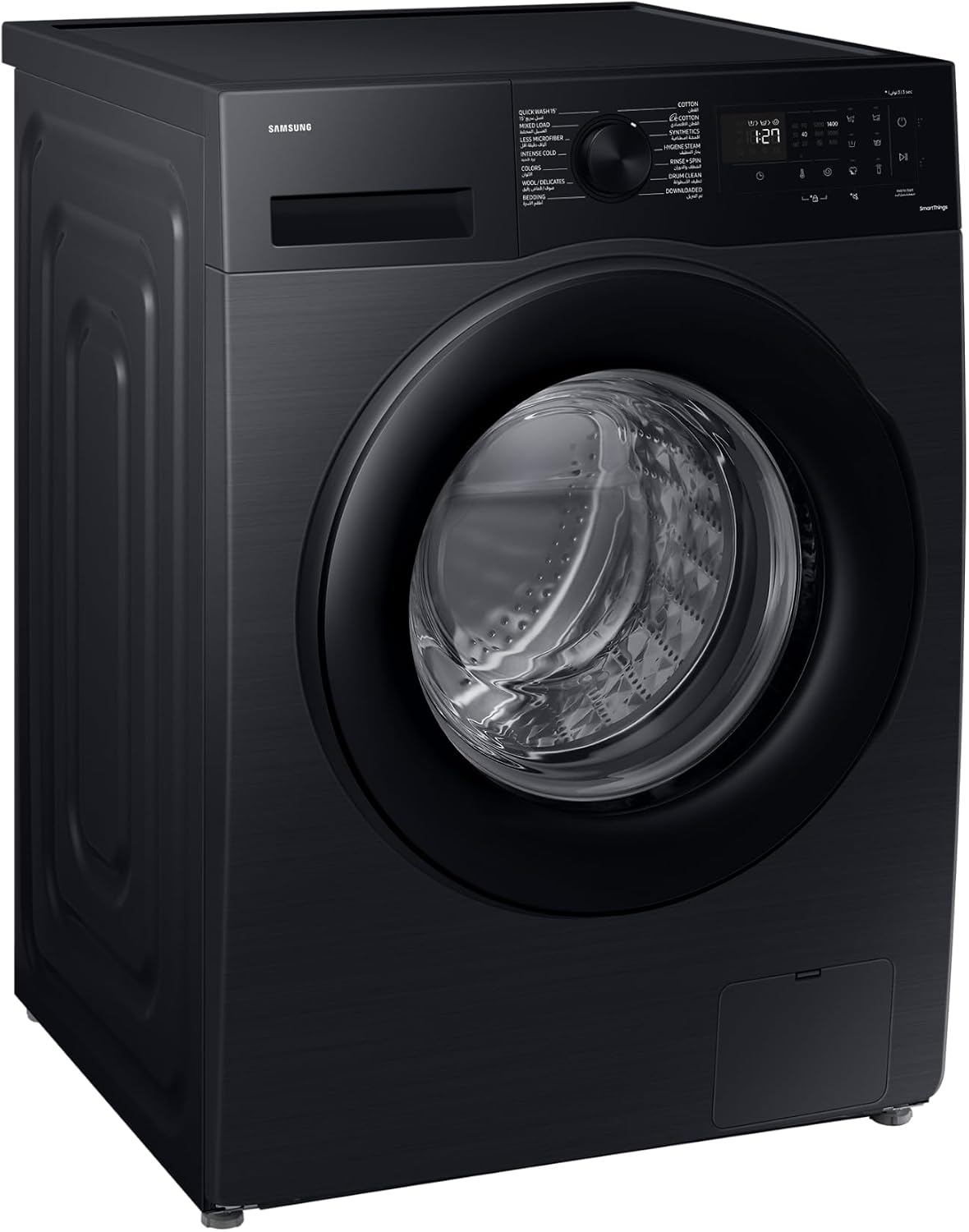 Samsung 9kg Front Load Washing Machine, WW90CGC04DABGU, Black, EcoBubble and Hygiene Steam, (UAE version)
