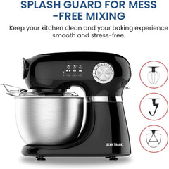 Star Track Kitchen Machine 5L Stand Mixer 1000W Stainless Steel Bowl Dough Hook Beater & Whisk ST-BID-KM1000