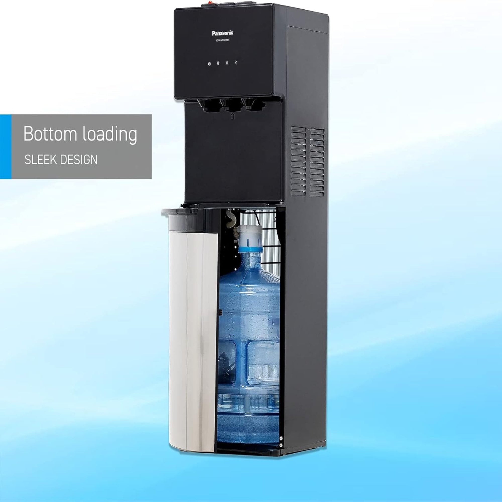Panasonic Bottom Load Water Dispenser – Hot & Cold 3 Taps Stainless Steel SDM-WD3438BG