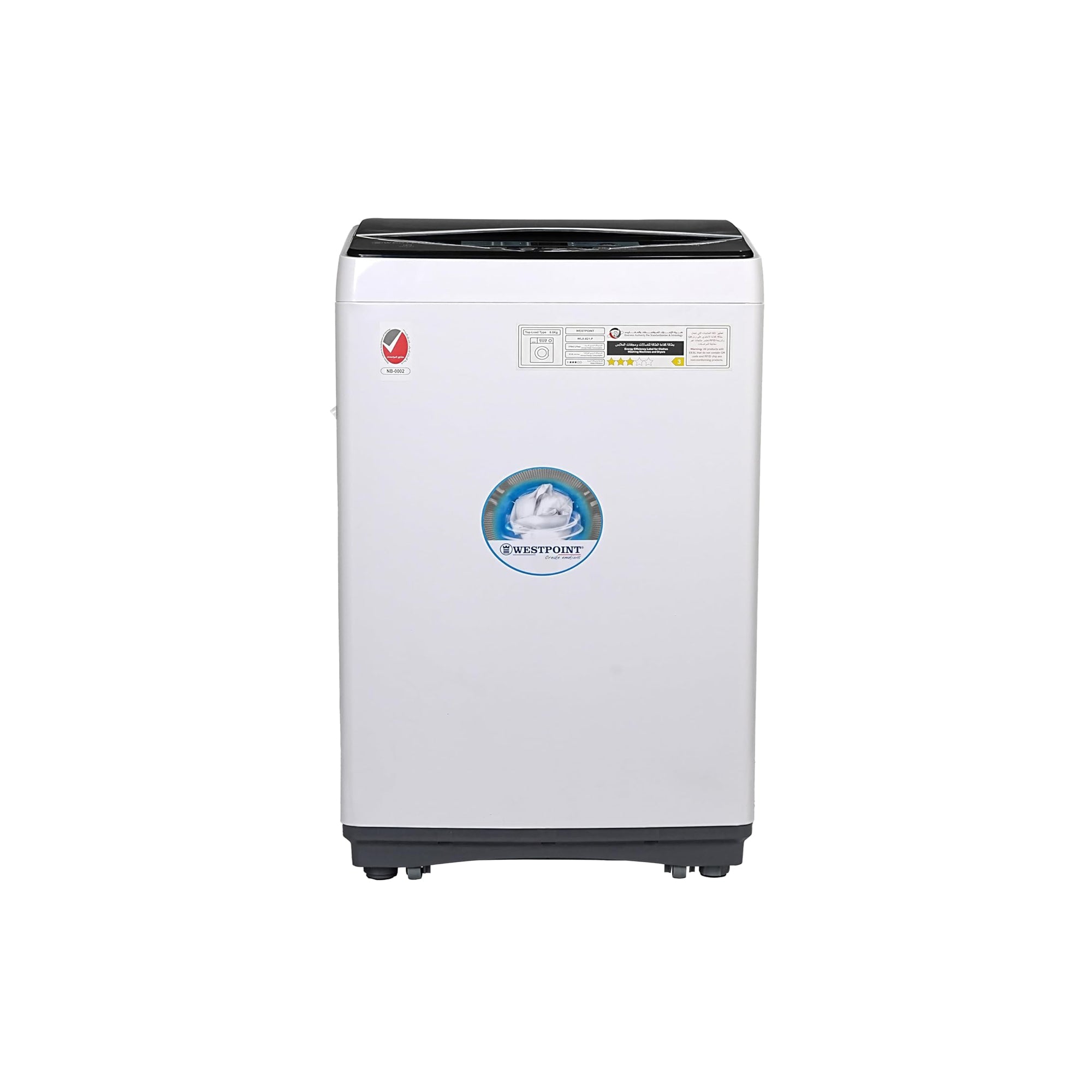 Westpoint Top Load Washing Machine 8KG – Fully Automatic 9 Programs LED Display WLX-821P