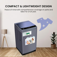 Star Track 8KG Top Load Fully Automatic Washing Machine with Inverter Technology & Digital Control SW-800ATT1-SK(T) (GRAY)