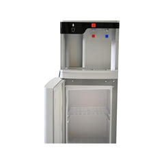Tornado Top Load Water Dispenser – Hot & Cold Cup Holder Cabinet Storage TWD-L3CHE-S (Silver)