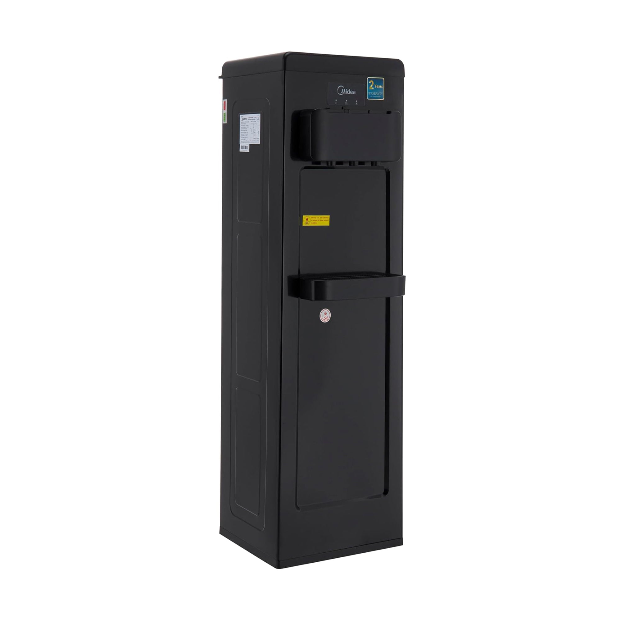 Midea Top Load Water Dispenser – Hot Cold & Ambient Child Lock Stainless Tank YL1917SAE-BK (Black)