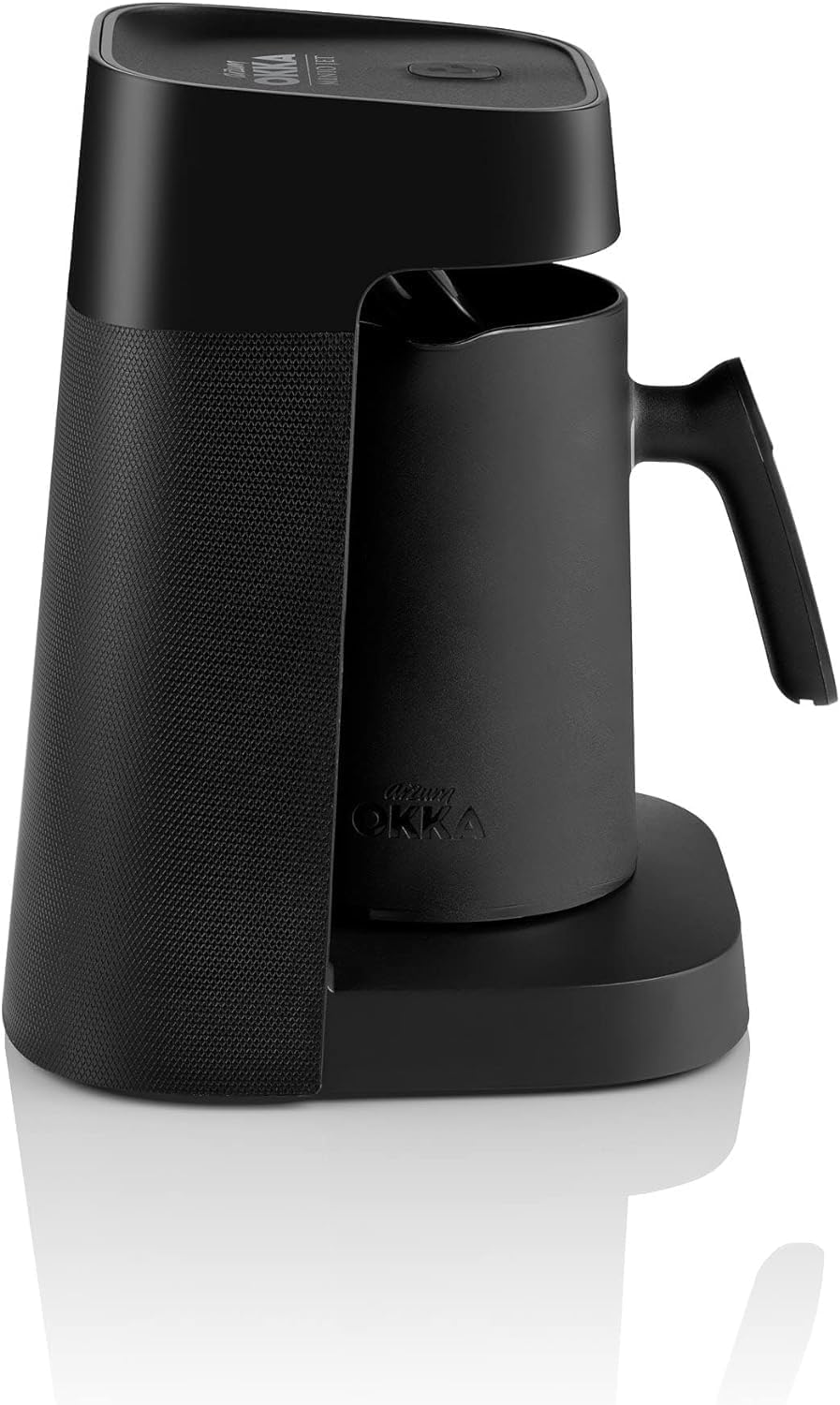 Arzum Okka Jet Automatic Turkish Coffee Machine, 400 W, Black/Copper, 1 Year Manufacturer's Warranty. (Black/Chrome)