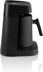 Arzum Okka Jet Automatic Turkish Coffee Machine, 400 W, Black/Copper, 1 Year Manufacturer's Warranty. (Black/Chrome)