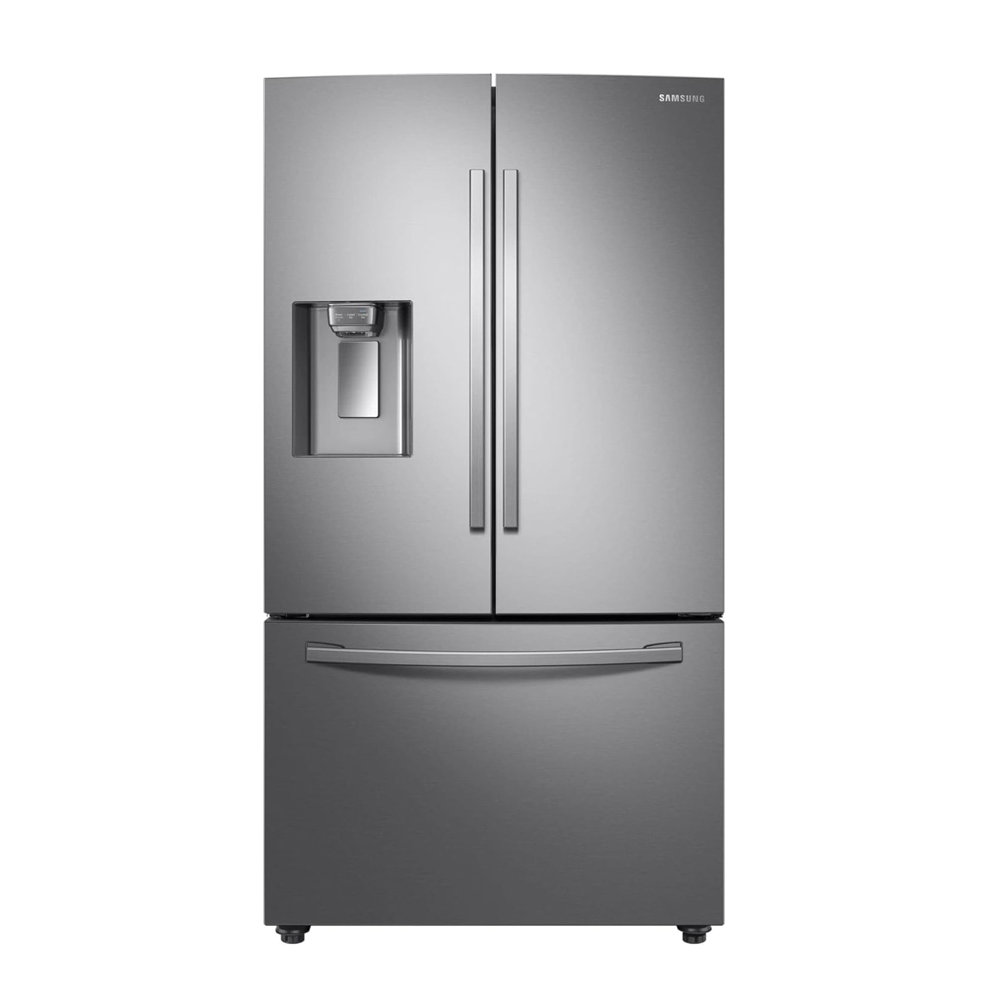 Samsung French Door Refrigerator 630L Twin Cooling Plus Water Ice Dispense No Frost RF23R62E3SR (silver)
