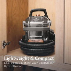 BISSELL SpotClean HydroSteam Portable Deep Cleaner HydroSteam Technology 17000Pa Suction 3 Cleaning Modes 3700E