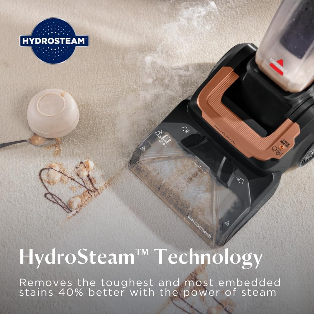 BISSELL PowerWash HydroSteam™ 4201K – Carpet & Upholstery Cleaner with HydroSteam™ Technology, Steam Pretreat Mode, XL DirtLifter PowerBrush & Easy-Clean Brush Roll | 2-Year BISSELL Warranty