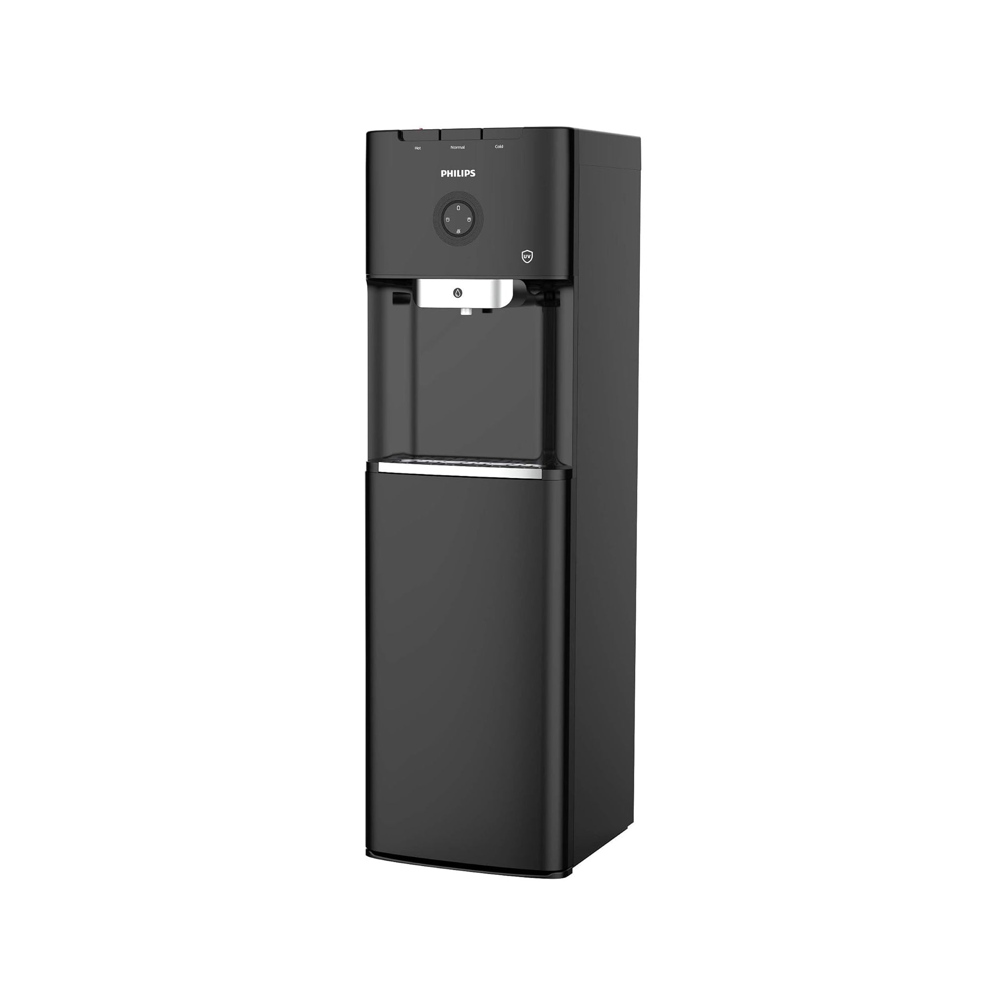Philips Bottom Load Water Dispenser – Hot Cold Ambient UV Sterilization Micro P-Clean Filtration ADD4968BK/56 (Black)