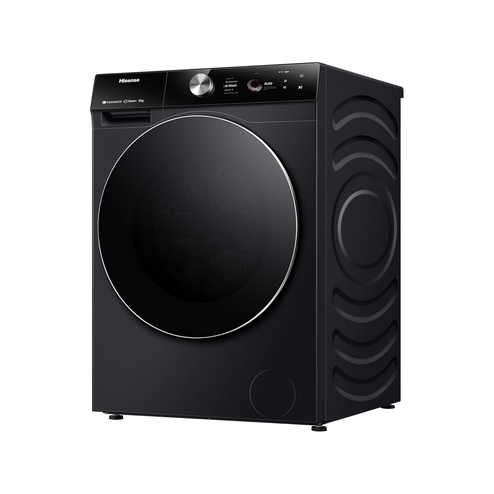 Hisense 12 kg Front Load Washing Machine – 1400 RPM Inverter Motor Smart WiFi Auto Dose WF7S1247BB
