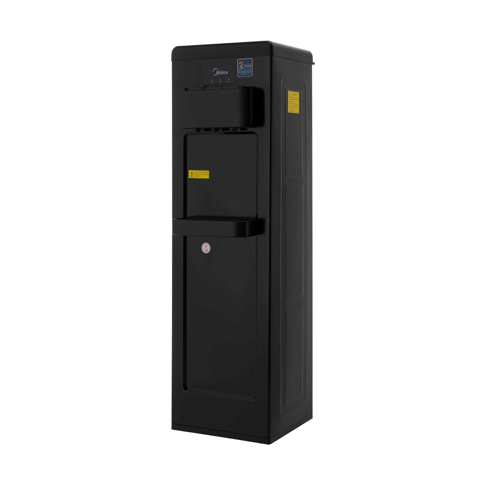 Midea Top Load Water Dispenser – Hot Cold & Ambient Child Lock Stainless Tank YL1917SAE-BK (Black)