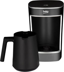 Beko TKM 2341 5-Cup Mocha Maker, Cooksense, Frothy Turkish Coffee, Spill-proof, One-Touch Control, Black