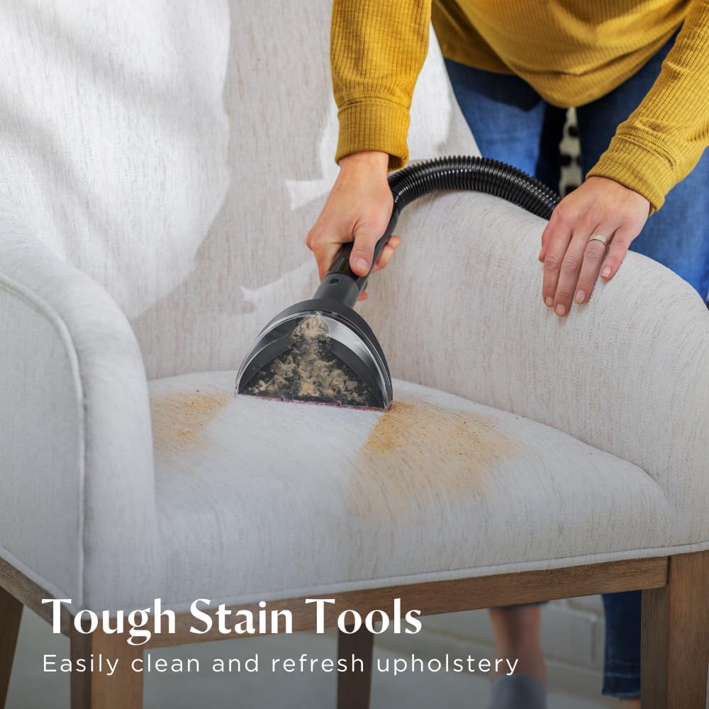 BISSELL Revolution HydroSteam Carpet Deep Cleaner 3672E – The Only Carpet Cleaner with the Powerful Steam Cleaning technology for Carpets & Upholstery, Large Tank | 2-Year BISSELL Warranty