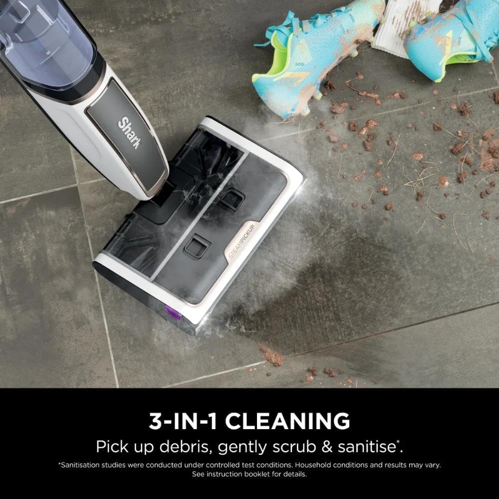 Shark Steam PickUp 3-in-1 Steam Cleans & Separates Wet & Dry Dirt