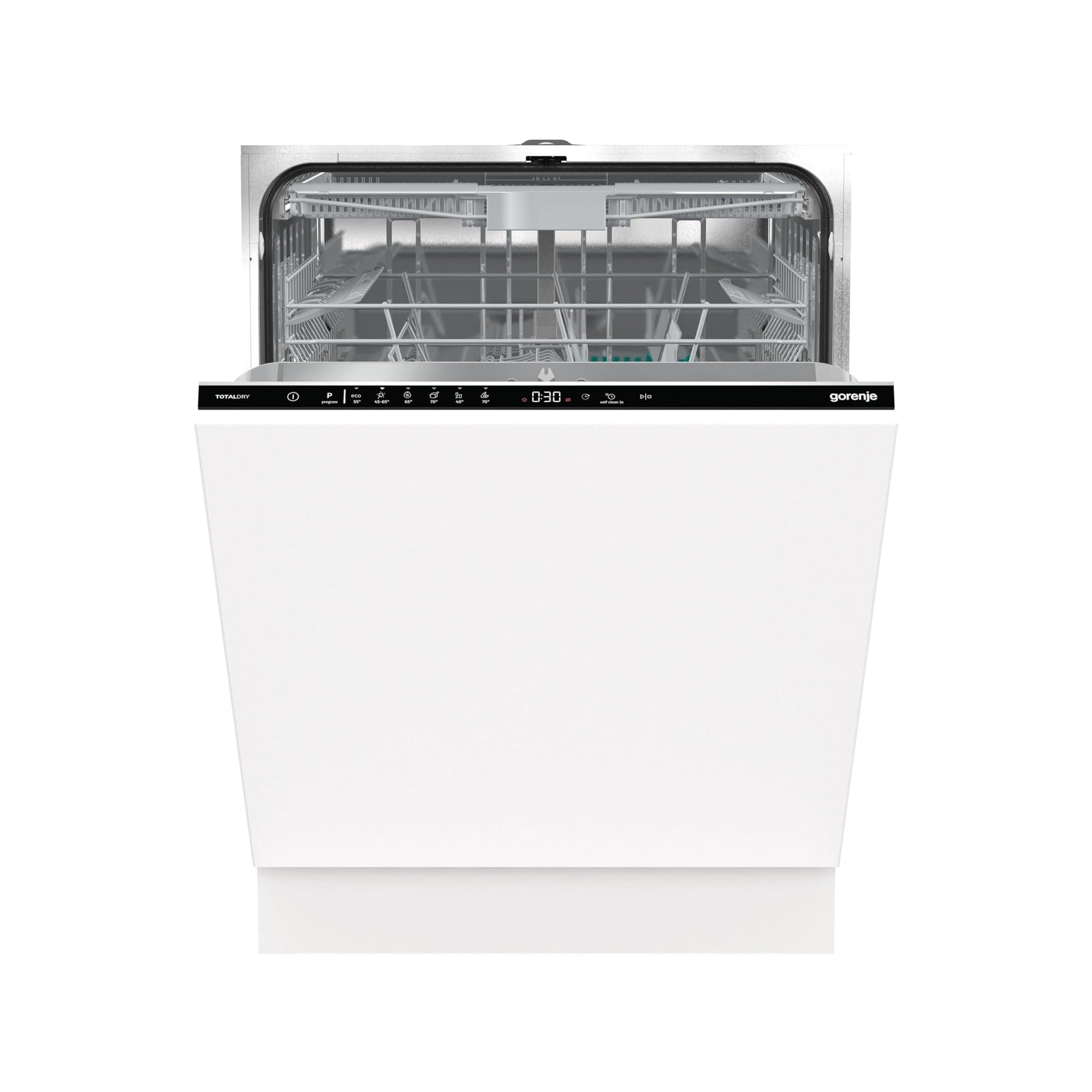 Gorenje Fully Integrated Dishwasher 16 Place Settings 6 Programs Speed Wash Self-Cleaning GV643D60 (White)