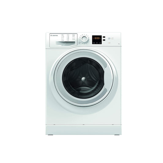 Ariston Front Load Washing Machine 7kg - 12 Programs 1000 RPM Self-Cleaning Pump & Digital LED Display NS703UWGCC