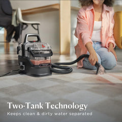 BISSELL SpotClean Pro Turbo Portable Carpet & Upholstery Cleaner 17000Pa SmartMix Technology Dual Cleaning Modes 3911K