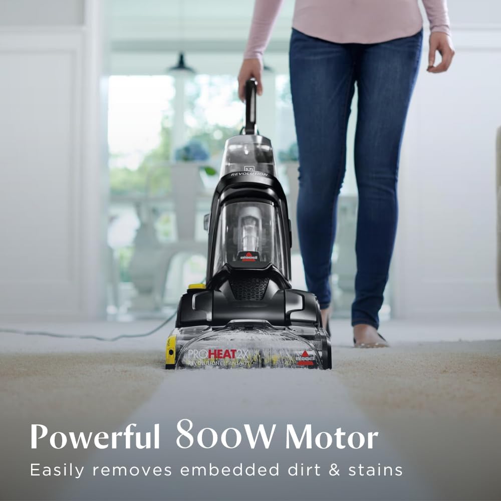 BISSELL ProHeat 2X Revolution Cleanshot 2066E – Upright Carpet Cleaner with HeatWave Technology, Powerful Stain Removal, Large 10kg, Ideal for Tough Stains & Deep Cleaning | 2-Year BISSELL Warranty