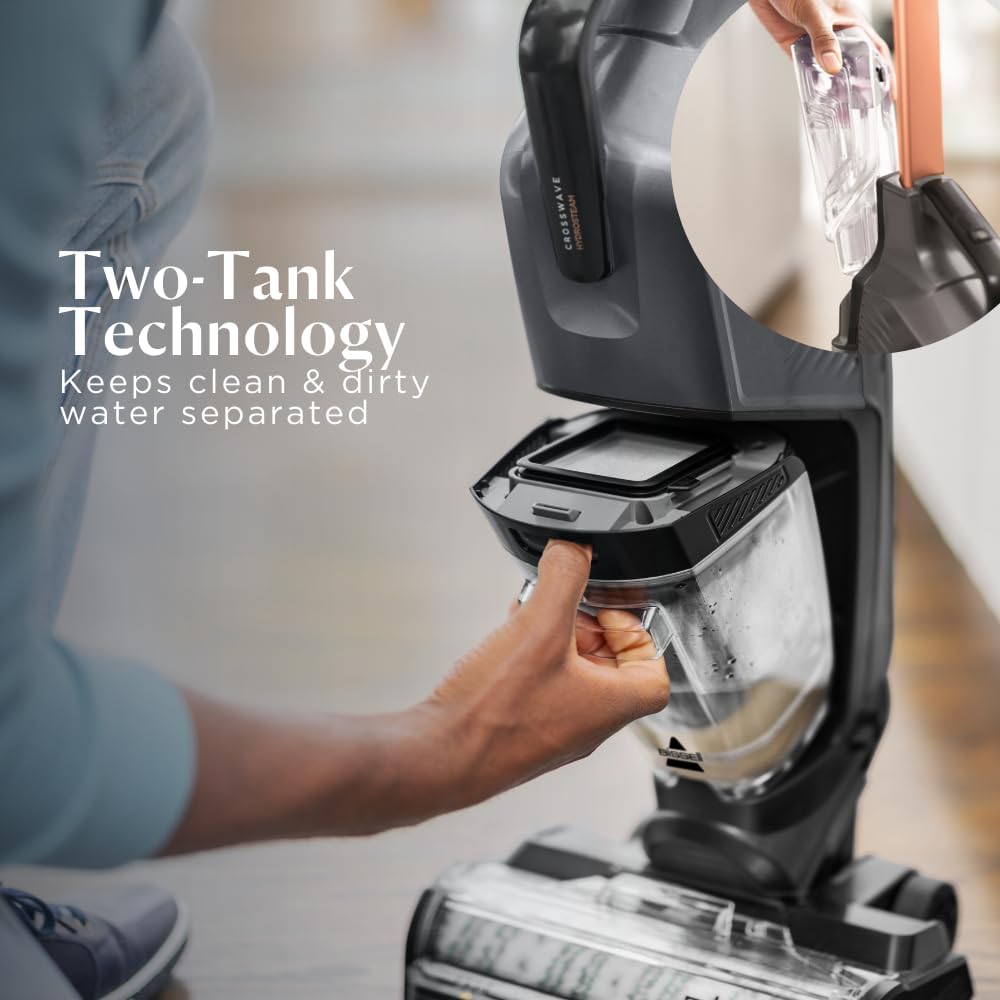 BISSELL CrossWave HydroSteam 3527E – Wet & Dry All-in-One Vacuum, Mop and Steam with the Power of Hydrosteam Technology. For use on Tiles, Wood Floors, Rubber Floor & Mats | 2-Year BISSELL Warranty