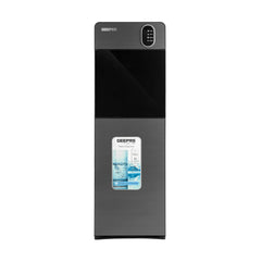 Geepas Water Dispenser – Hot Cold & Normal 3 Taps Fast Cooling Child Lock GWD17037 (Grey)