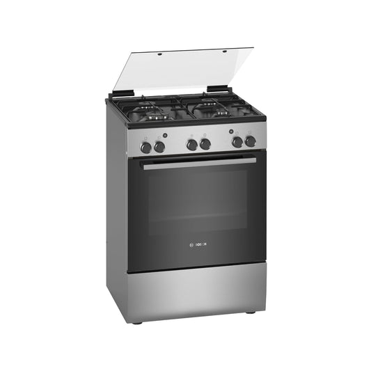 Bosch Series 2 Freestanding Gas Cooker 60×60cm 4 Burners & 71 L Oven HGA120B51M