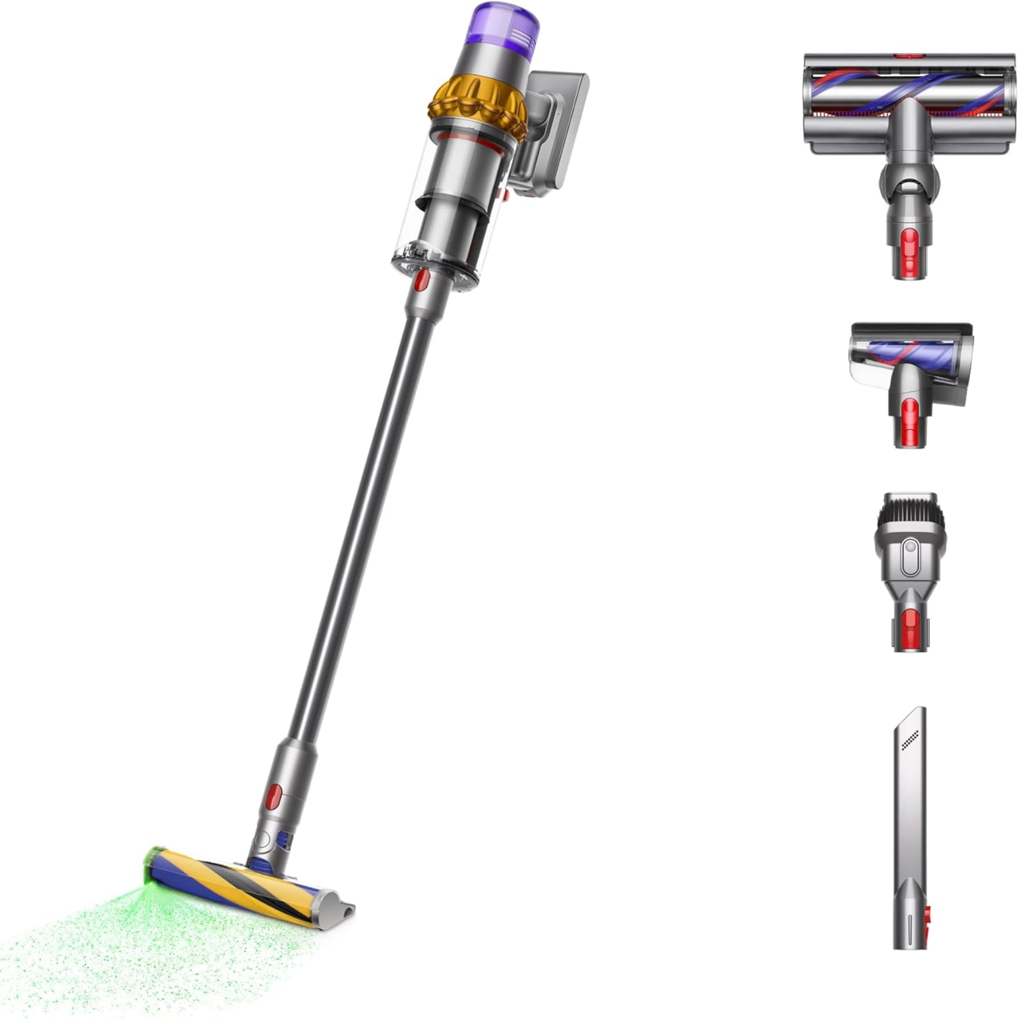 Dyson V15 Detect Cordless Vacuum Cleaner 240AW Laser Dust Detection HEPA Filtration Up to 60 Minutes