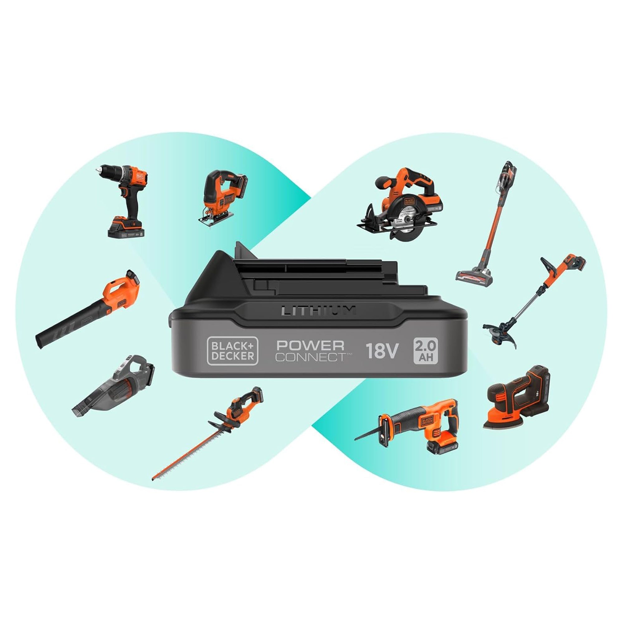 BLACK+DECKER 4-in-1 Cordless Stick Vacuum Cleaner 18V 55 Minutes Runtime Pet Brush 650ml BDPSE1815P