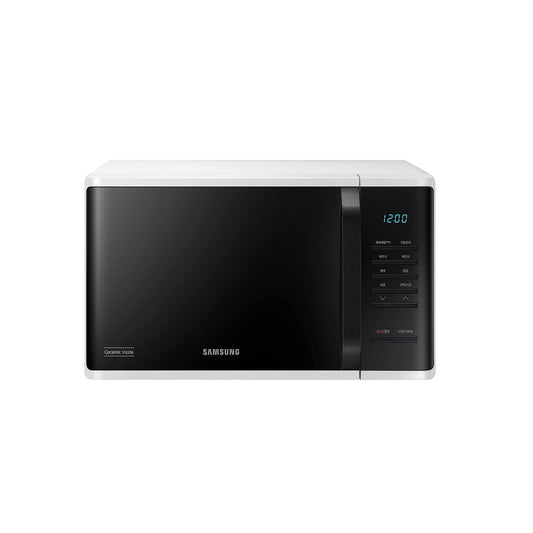 Samsung 23 Liter Solo Microwave Oven – 800W Quick Defrost Ceramic Inside Auto Cook MS23K3513AW