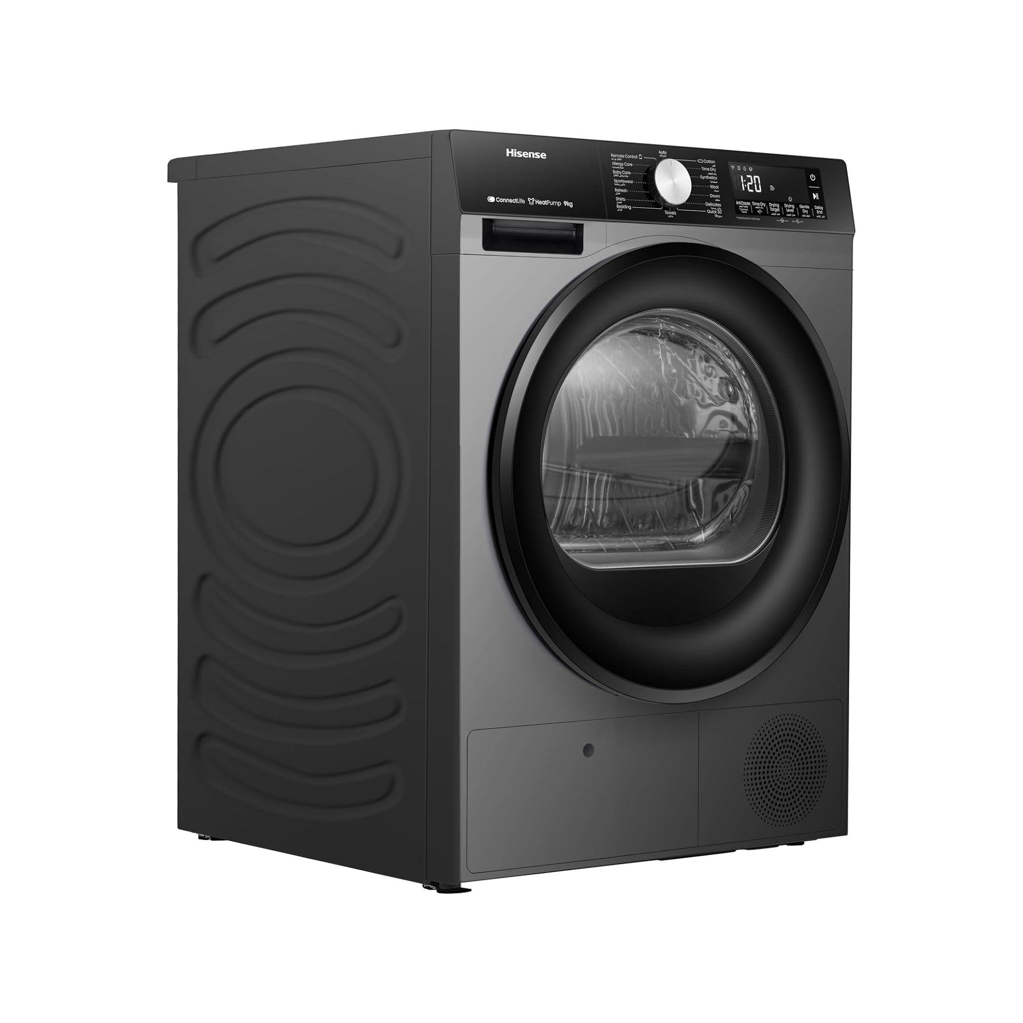 Hisense Front Load Heat Pump Dryer 9kg WiFi AI Dry 15 Programs DH3S902BT
